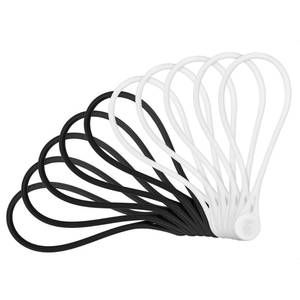 lot 5056 image: Cable Matters 10-Pack Ultra Strong Silicone Magnetic Cable Ties, Magnetic Cord TiesZipTiesCord Organizer, Black and White