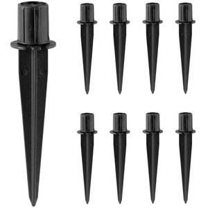 lot 5059 image: Metal Stakes Solar Lights Replacement Spike - Outdoor Ground Stake for Backyard Garden Lights Landscape Yard Pathway Patio Lamps 8 Pack - Fits 34 Poles (0.78 Actual), 5-38 Long