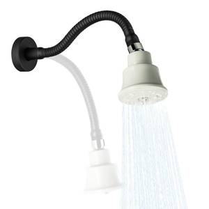 lot 5070 image: SUBEIXI Adjustable Shower Arm with 3 High Pressure Shower Head, Powerful Pressure Boosting Rain Showerhead with Adjustable Swivel Brass Ball Joint