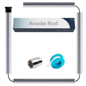 lot 5071 image: 44 Aluminum Zinc Anode Rod, Eau Get Rid of Rotten Egg Smelling Flexible Water Heater Anode Rod for GE, Rheem, Reliance,Kenmore Water Heater Including 27mm Hex Socket Tool and Teflon