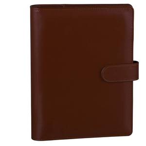 lot 5076 image: Antner A5 Binder 6 Ring Refillable Notebook Planner Cover for A5 Refill Paper, PU Leather Small Binder Budget Planner Photocard Holder Loose Leaf Personal Organizer with Magnetic Buckle, Brown