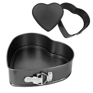 lot 5080 image: Axigundaone 2 Pcs Heart Shaped Springform Pan Set, 79 Inch Heart Cake Baking Molds with Removable Bottom, Non Stick Heart Cheesecake Pans for Snack Cooking