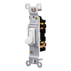 lot 5082 image: GE Grounding Toggle Switch, Single Pole, in Wall OnOff Fan & Light Switch Replacement, 15 Amp, Great for Home, Office & Kitchen, UL Listed, White, 54161
