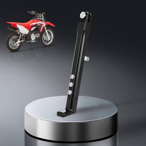lot 5103 image: CNC Dirt Bike Kickstand - 7075 Aluminum Alloy Side Stand Support Stand Adjustable for CR CRF XR RM KX KLX TTR PW 50 70 80 100 110 125 150 50cc-150cc Pit Bike