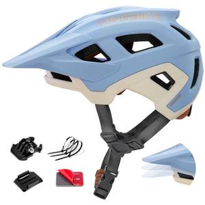 lot 5115 image: KINGBIKE NTA-8776 Mountain Bike Helmet Professional Ebike Helmets with 3-Level Adjustable Visor & Action Camera Mount, MTB Helmet for Adults Men Women Youth, E-Bike Safety Certified (Black Gray, M)