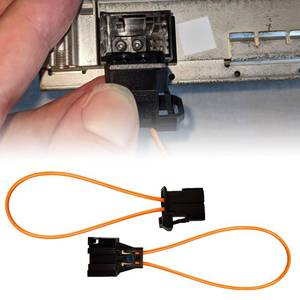 lot 5123 image: KPFILEH 2PCS Most Fiber Optic Loop, Female & Male Fiber Optic Bypass Loop Adapter, Universal Device Connector Diagnostic Tool for Car, SUV, Truck Most Optical System (Black)