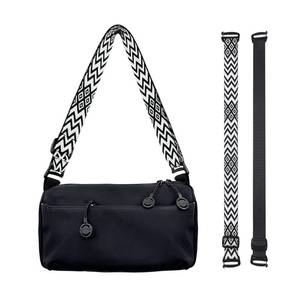 lot 5126 image: Lareko Crossbody Bags For Women Men,2 Shoulder Straps,Lightweight & Large Capacity Travel Purses, Nylon Everyday Handbags Black