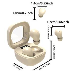 lot 5180 image: Honcas Mini Earbuds for Work and Sleep, Small Bluetooth 5.3 Headphones, 24 Hours Total Battery Life