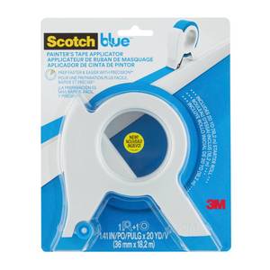 lot 5195 image: Scotch Blue Painters Tape Applicator, Applies Painters Tape in One Continuous Strip, Paint Tape Applicator for Trim, Windows and Door Frames, 1.41 Inches x 20 Yards, 1 Starter Roll (TA3-SB-ESF)