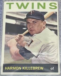 lot 112 image: 1964 Topps Baseball Card #177 - Harmon Killebrew