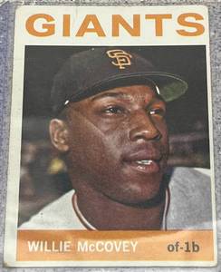 lot 113 image: 1964 Topps Baseball Card #350 - Willie McCovey