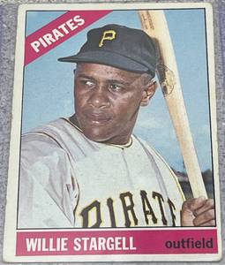 lot 122 image: 1966 Topps Baseball Card #255 - Willie Stargell Pittsburgh Pirates