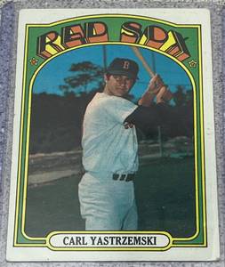 lot 135 image: 1972 Topps Baseball Card #37 - Carl Yastrzemski
