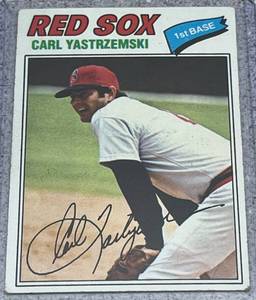 lot 158 image: 1977 Topps Baseball Card #480 - Carl Yastrzemski