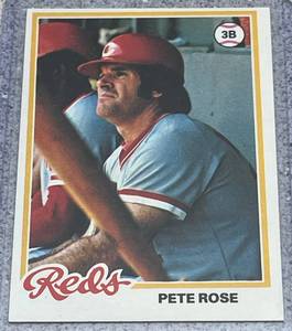 lot 160 image: 1978 Topps Baseball Card #20 - Pete Rose