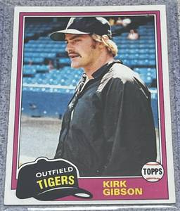 lot 173 image: 1981 Topps Baseball Card #315 - Kirk Gibson
