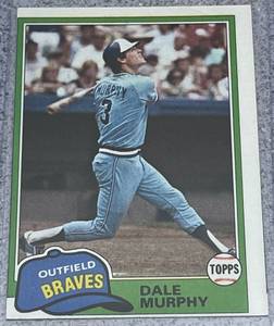 lot 176 image: 1981 Topps Baseball Card #504 - Dale Murphy