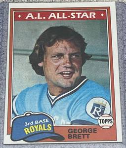 lot 179 image: 1981 Topps Baseball Card #700 - George Brett Kansas City Royals