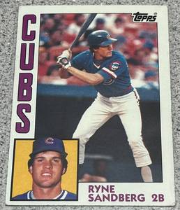 lot 203 image: 1984 Topps Baseball Card #596 - Ryne Sandberg