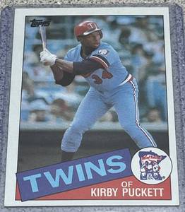 lot 205 image: 1985 Topps Baseball Card #536 - Kirby Puckett