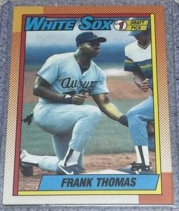 lot 212 image: 1990 Topps Baseball Card #414 - Frank Thomas Rookie White Sox
