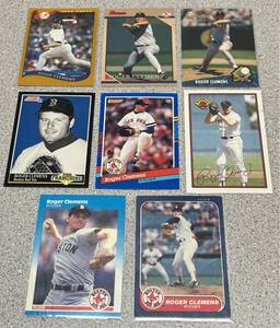 lot 223 image: Roger Clemens Baseball Card Collection (8 cards)