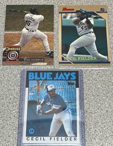 lot 224 image: Cecil Fielder Baseball Card Collection (3 cards)
