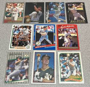lot 231 image: Mark McGwire Baseball Card Collection (10 cards)
