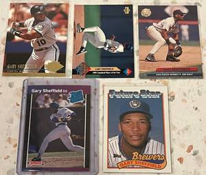 lot 234 image: Gary Sheffield Baseball Card Collection (5 cards)