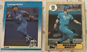 lot 237 image: George Brett Baseball Card Collection #2 (2 cards)
