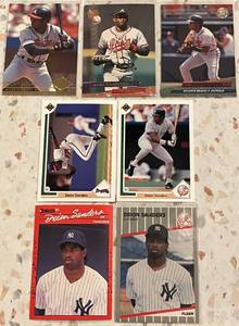 lot 251 image: Deion Sanders Baseball Card Collection (7 cards)