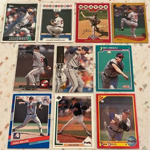 lot 252 image: John Smoltz Baseball Card Collection (10 cards)