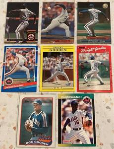 lot 267 image: Dwight Gooden Baseball Card Collection (8 cards)