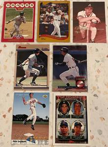 lot 268 image: Chipper Jones Baseball Card Collection (7 cards)
