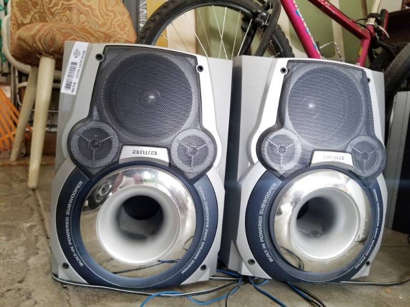 Aiwa 35w-110w SX-WNAJ85 Speaker Set / Sound good! | Estate Aiwa 35w-110w SX-WNAJ85 Speaker Set / Sound good! | Estate