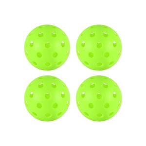 lot 4851 image: 4 pcs Pickleball Balls,40 Holes Outdoor Pickleball balls,8mm Precision Drilled-Spaced Pickle ball Set-Professional Plastic Ball for Pickleballs Paddles and Indoor&Outdoor Floor Sport Court(green)