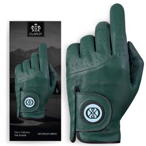 lot 4897 image: CLAPLEY GOLF Mens Golf Glove Cadet Size, Fit for Smaller Hands Golfer, with Cabretta Leather &amp Ball Marker Included, Breathable Design, Good Elasticity, Super Soft Feel, Secure Fit