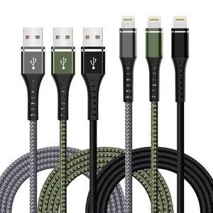 lot 4914 image: Apple MFi Certified iPhone Charger Fast Charging 3-Pack 3FT Lightning Cable Nylon Braided iPhone Charger Cord Compatible with iPhone 14 13 12 11 Pro Max XR XS X 8 7 6 Plus SE iPad and More 3FT