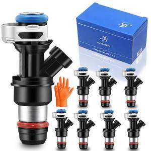 lot 4916 image: Fuel Injectors 8PCS Compatible with Chevy SilveradoExpress 1500 2500 3500 2001-2006 4.8L5.3L6.0L, Replace# FJ315 25317628 17113698 17113553 FJ10062