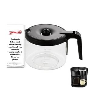 lot 4988 image: Replacement 12-Cup Coffee Pot Carafe for Keurig K-Duo Essentials & K-Duo Essentials Hot & Cold Brewer Models (K-Duo ESSENTIALS)