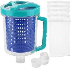 lot 6070 image: Pool Leaf Catcher Canister, in-line Leaf Canister for Pool Spa Cleaner, with Mesh Basket &Skimmer Socks,Fits Suction Manual & Automatic Pool Cleaners