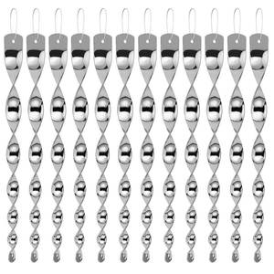 lot 6098 image: Besmon Woodpecker Bird Scare Devices�Reflective Scare Rods Control Device to Keep Birds Away from Patio Pool�Christmas Reflective Strip Hanging Home as Decoration (12PCS)