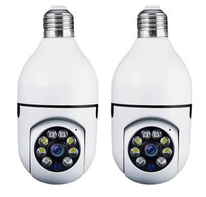 lot 6135 image: Sight Bulb Security Camera, Two Way Talk 1080P HD Video WiFi Smart Camera, Indoor Outdoor Night Vision 360 Degree Motion Detection with SD Card (Pack of 2)