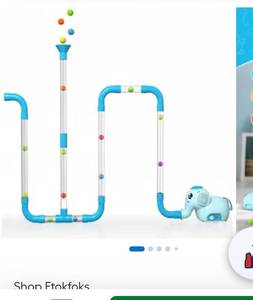 lot 6176 image: Etokfoks STEM air powered building toy kit for kids ages 3