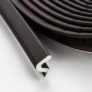 lot 6196 image: Weather Stripping Door Seal Strip - Soundproof Q-Shaped Foam for Exterior Door Frame, Large Gap Seal, Noise Cancelling, Easy to Install (Brown, 26FT)