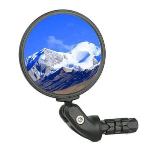 lot 6229 image: BriskMore Bike Bar End Mirror for Scooter Electric Bikes - HD Glass Convex Lens Rearview Mirror, Safe Cycling, Easy to Install 1PC
