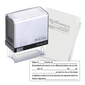lot 6236 image: Handy Stamps Professional Jurat Notary Stamps Self Inking Stamp for Sworn and Subscribed Notary Rubber Stamp applicable for Any State including Georgia Colorado Crisp Impression Size 1 38 x 2 1516