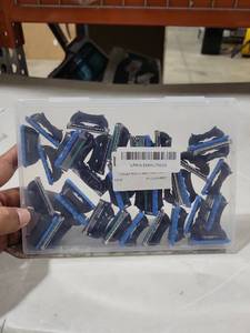 lot 6249 image: 36 Blades Replacement Parts for GL-Fusion 5 Style Razors (Blue-Green), Wet Razors Mens Blades Value Packs