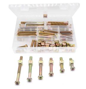 lot 6250 image: 30-Set M8 Crib Screws, binifiMux 60pcs Hex Key Drive Socket Cap Crib Bolts Barrel Nuts, M8 x 30mm 40mm 50mm 60mm 70mm 80mm Furniture Bolt and Barrel Nuts Assortment Kit
