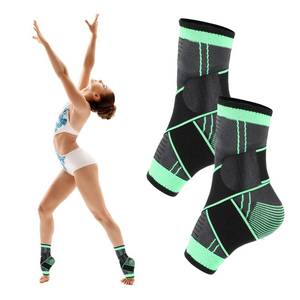 lot 6263 image: CIATBYYJ 2 Pcs Ankle Brace for Kids - Kids Compression Socks, Youth Ankle Brace for Sports, Adjustable Support for Running, Sprains and Fitness, Compression Ankles Socks for Women, Unisex (Green)